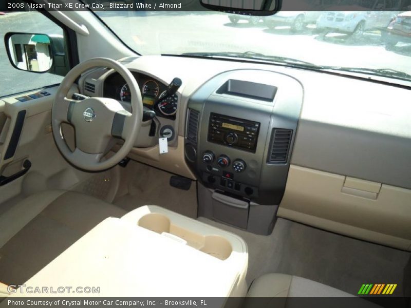 Blizzard White / Almond 2008 Nissan Titan XE Crew Cab