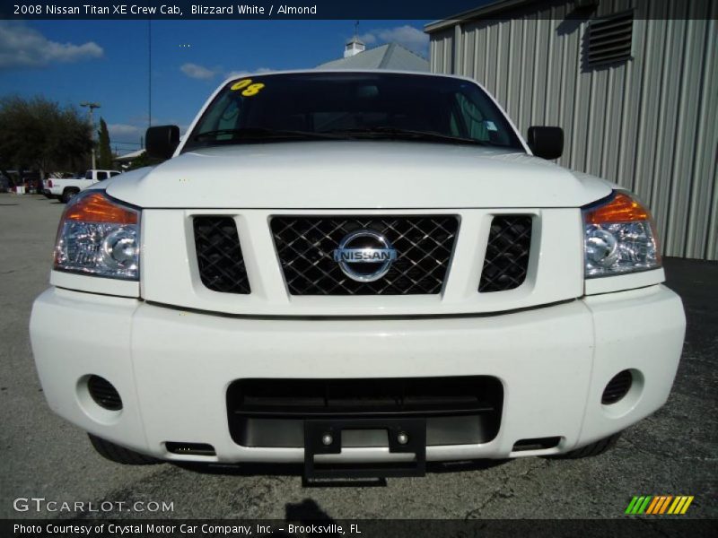 Blizzard White / Almond 2008 Nissan Titan XE Crew Cab