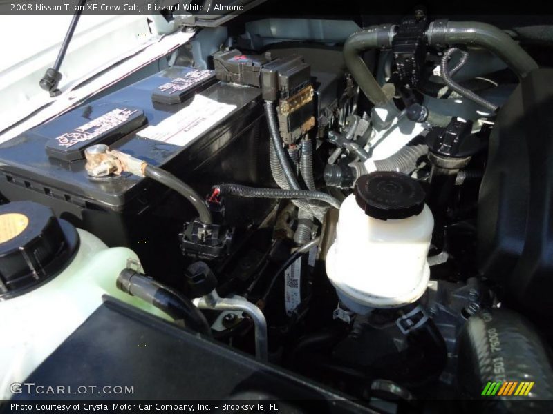 Blizzard White / Almond 2008 Nissan Titan XE Crew Cab