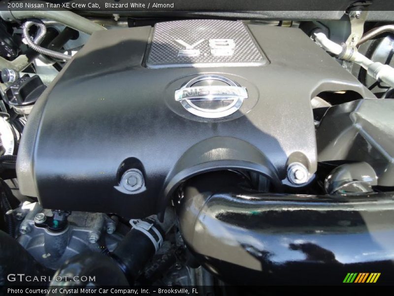 Blizzard White / Almond 2008 Nissan Titan XE Crew Cab