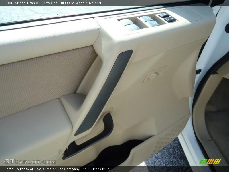 Blizzard White / Almond 2008 Nissan Titan XE Crew Cab