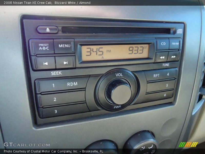 Blizzard White / Almond 2008 Nissan Titan XE Crew Cab