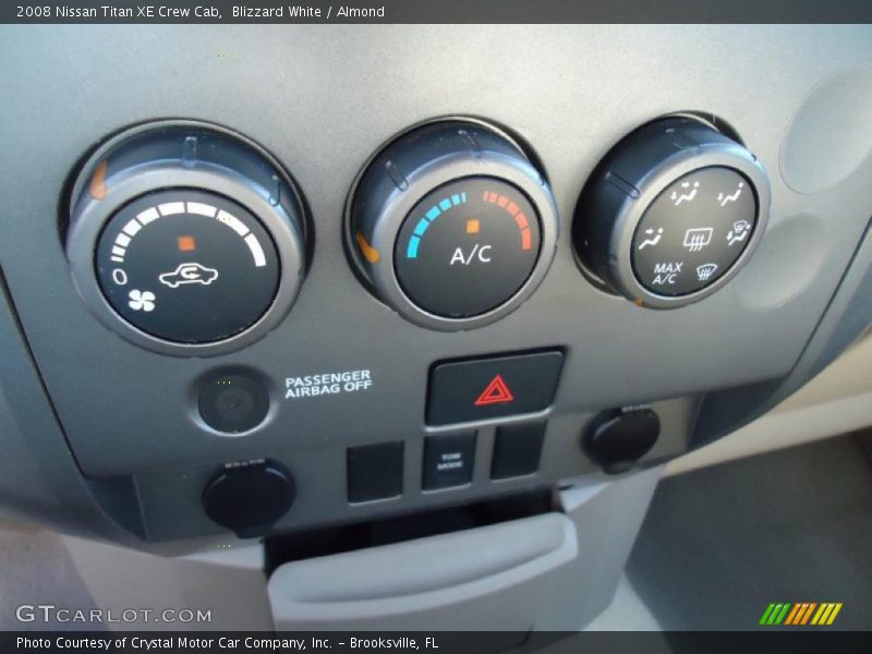 Blizzard White / Almond 2008 Nissan Titan XE Crew Cab