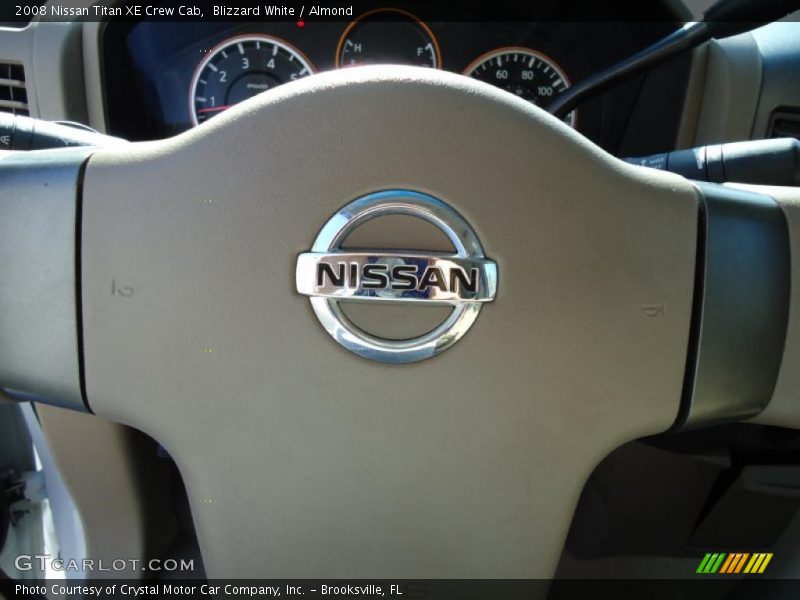 Blizzard White / Almond 2008 Nissan Titan XE Crew Cab