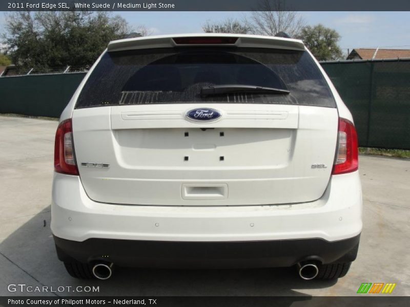 White Suede / Medium Light Stone 2011 Ford Edge SEL