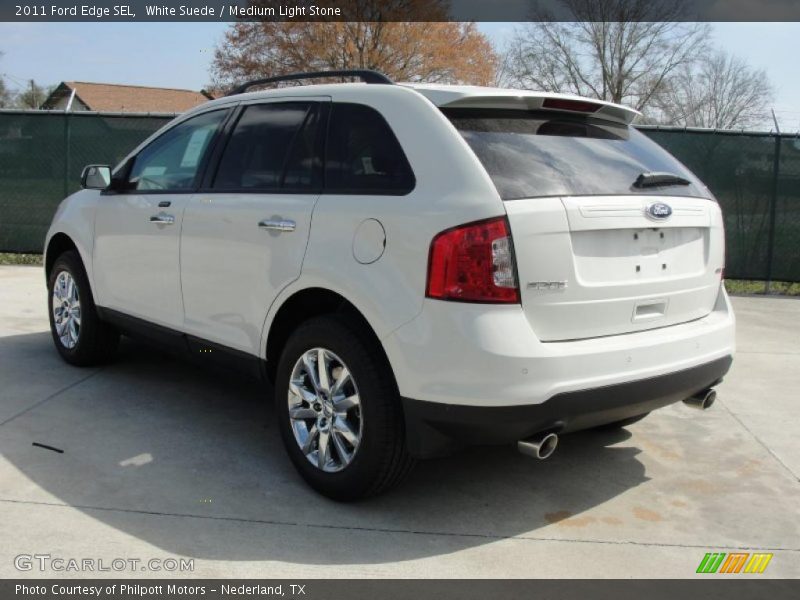 White Suede / Medium Light Stone 2011 Ford Edge SEL
