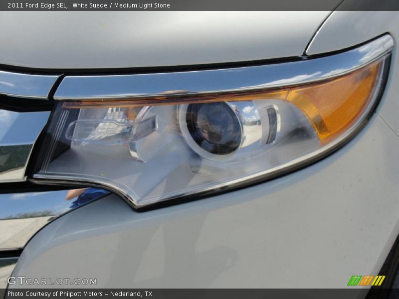 White Suede / Medium Light Stone 2011 Ford Edge SEL