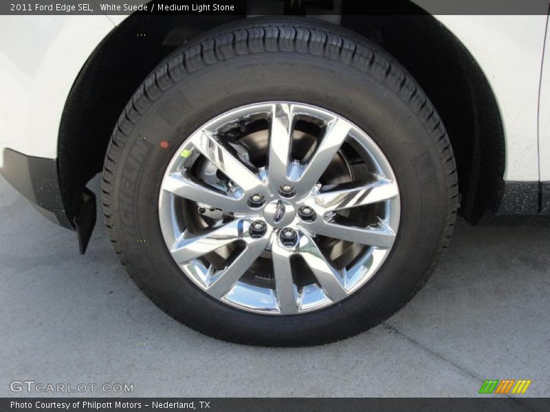 White Suede / Medium Light Stone 2011 Ford Edge SEL