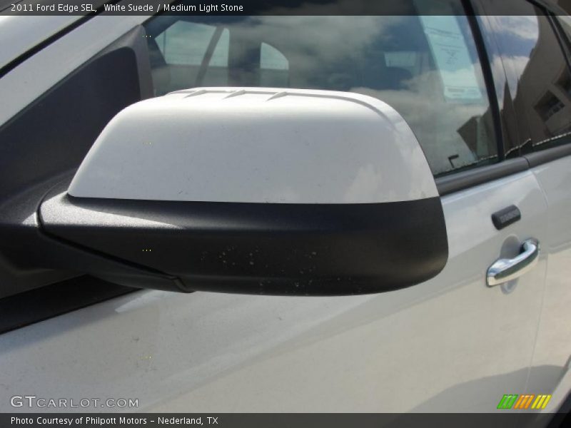 White Suede / Medium Light Stone 2011 Ford Edge SEL