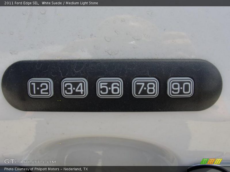 White Suede / Medium Light Stone 2011 Ford Edge SEL