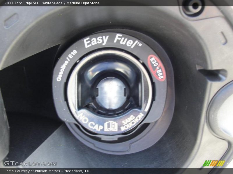 White Suede / Medium Light Stone 2011 Ford Edge SEL