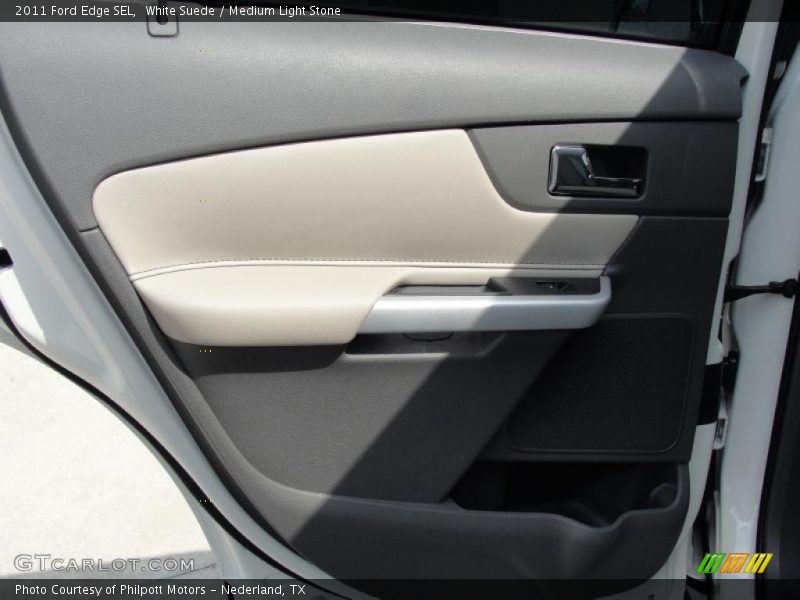 White Suede / Medium Light Stone 2011 Ford Edge SEL