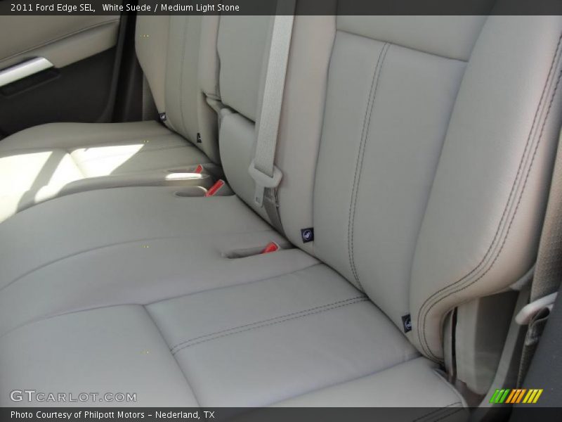 White Suede / Medium Light Stone 2011 Ford Edge SEL