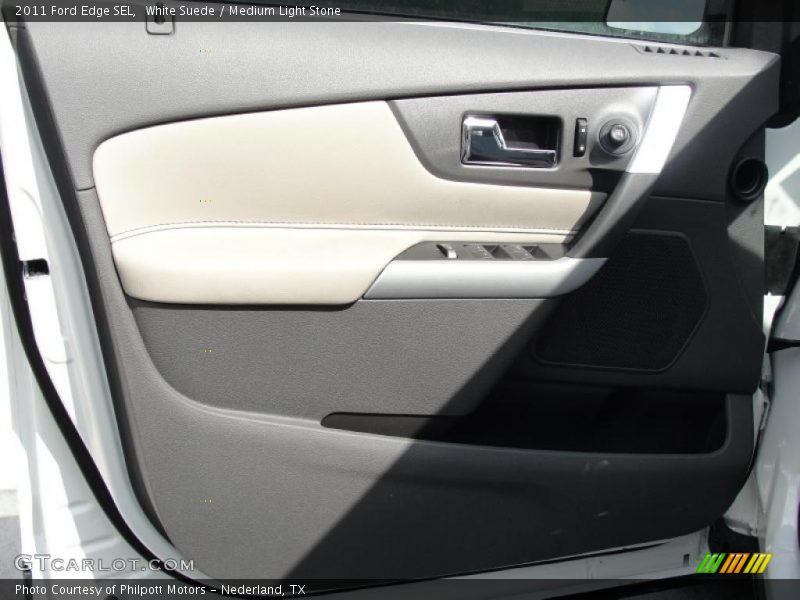 White Suede / Medium Light Stone 2011 Ford Edge SEL