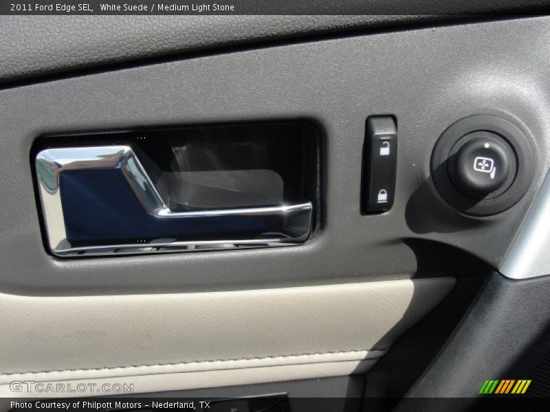 White Suede / Medium Light Stone 2011 Ford Edge SEL