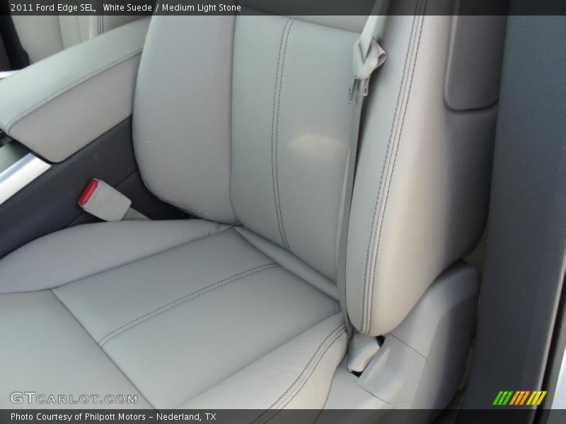 White Suede / Medium Light Stone 2011 Ford Edge SEL