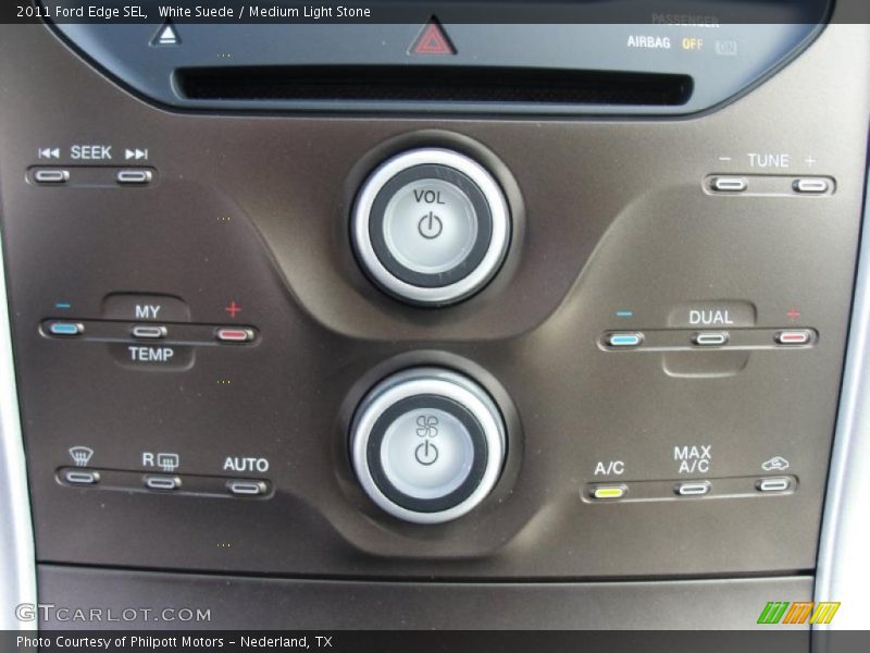 White Suede / Medium Light Stone 2011 Ford Edge SEL