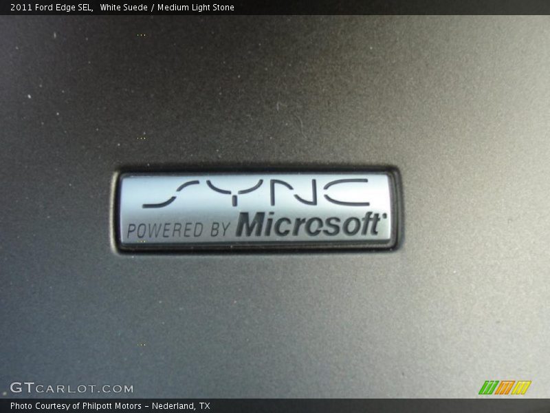 White Suede / Medium Light Stone 2011 Ford Edge SEL