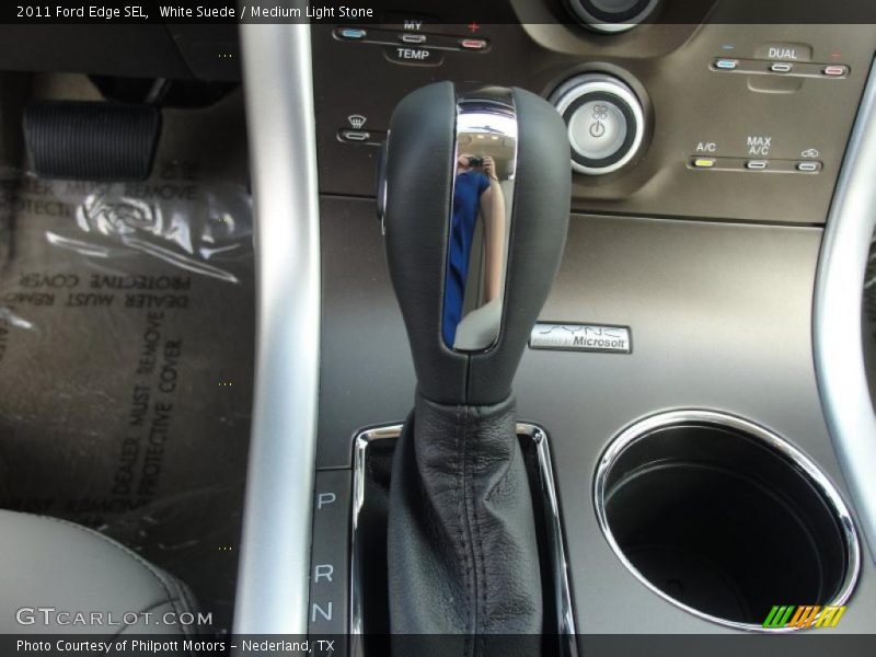 White Suede / Medium Light Stone 2011 Ford Edge SEL
