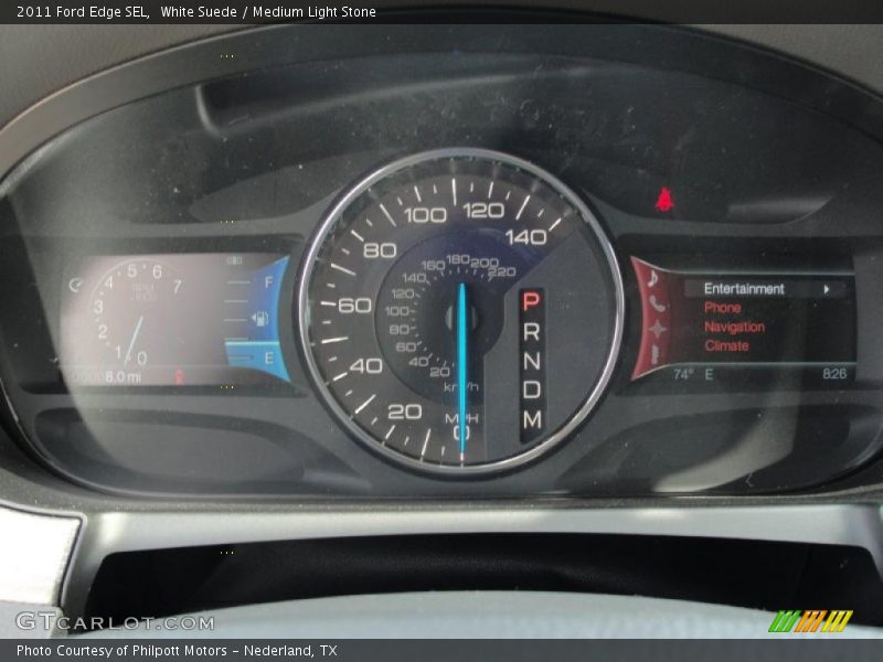 White Suede / Medium Light Stone 2011 Ford Edge SEL