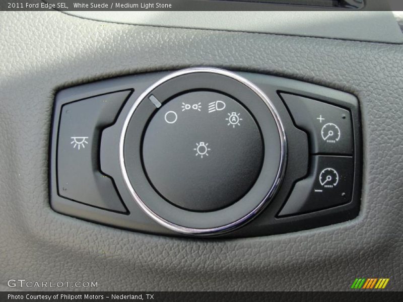 White Suede / Medium Light Stone 2011 Ford Edge SEL
