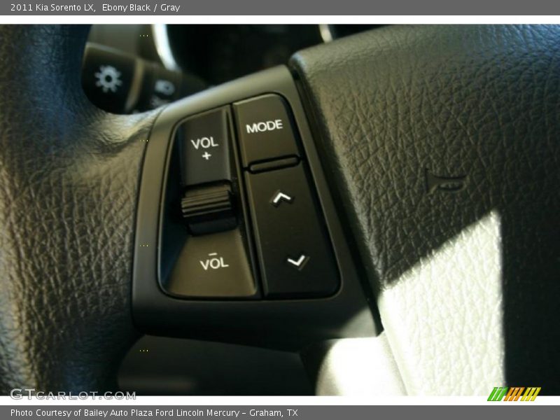 Ebony Black / Gray 2011 Kia Sorento LX