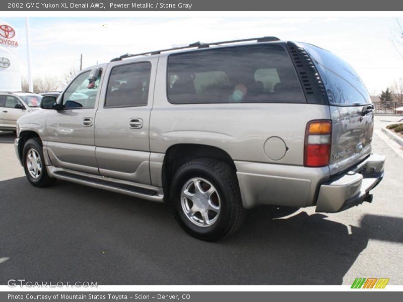Pewter Metallic / Stone Gray 2002 GMC Yukon XL Denali AWD