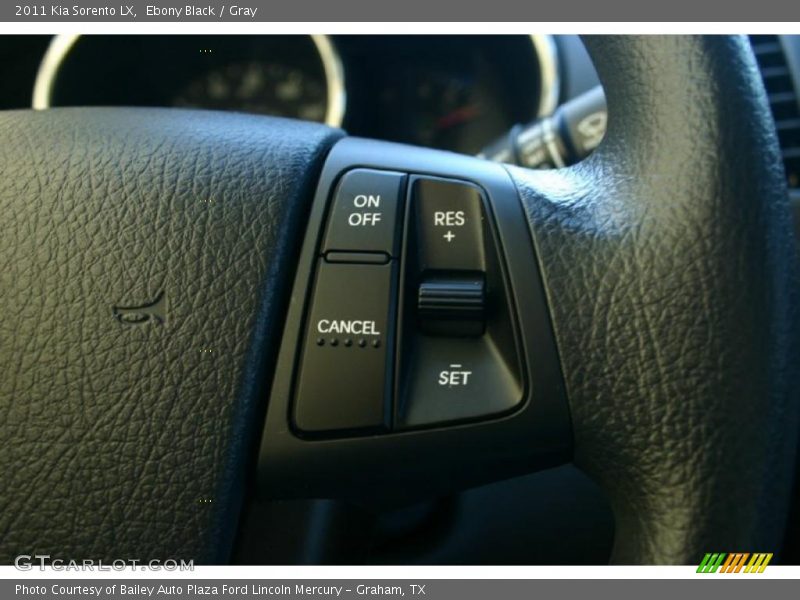 Ebony Black / Gray 2011 Kia Sorento LX
