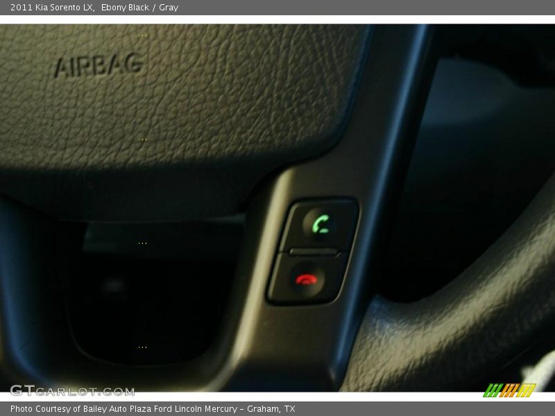 Ebony Black / Gray 2011 Kia Sorento LX