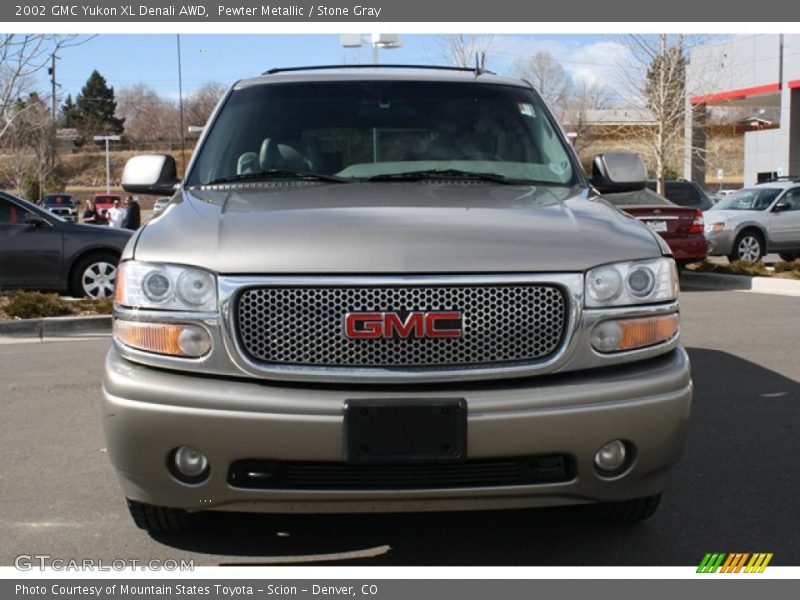 Pewter Metallic / Stone Gray 2002 GMC Yukon XL Denali AWD