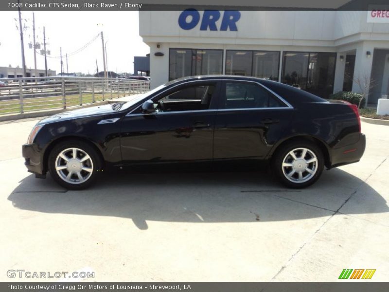 Black Raven / Ebony 2008 Cadillac CTS Sedan