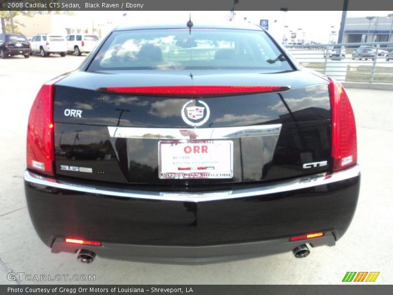 Black Raven / Ebony 2008 Cadillac CTS Sedan