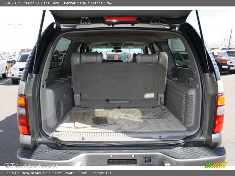 Pewter Metallic / Stone Gray 2002 GMC Yukon XL Denali AWD