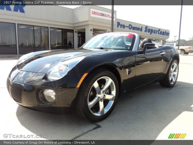 Mysterious Black / Ebony 2007 Pontiac Solstice GXP Roadster