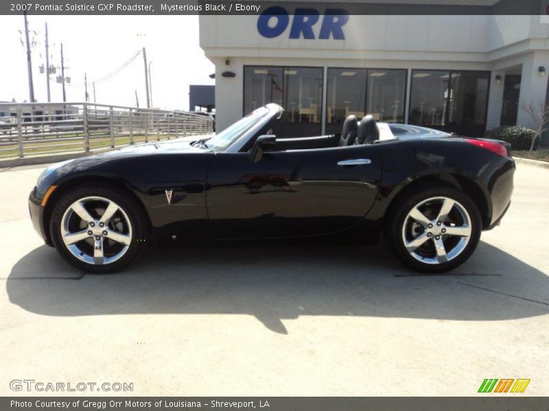Mysterious Black / Ebony 2007 Pontiac Solstice GXP Roadster