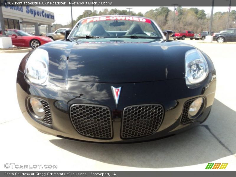 Mysterious Black / Ebony 2007 Pontiac Solstice GXP Roadster