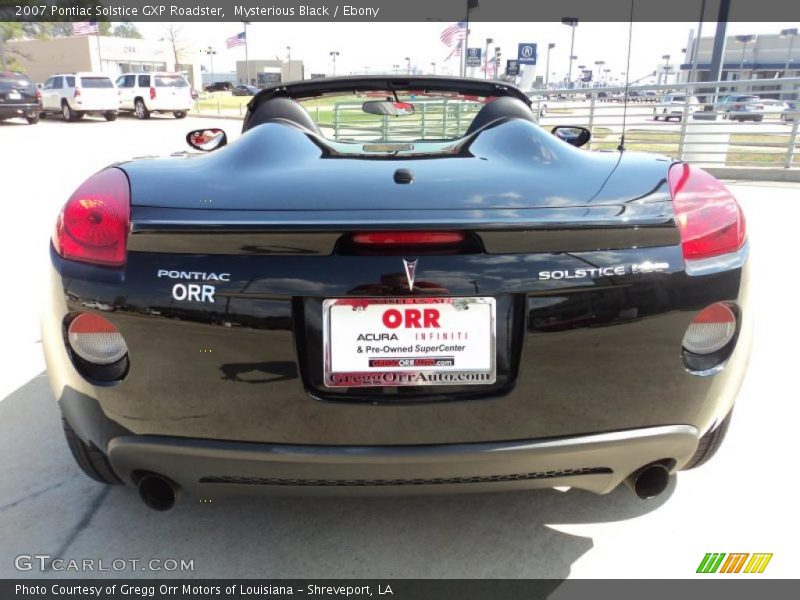 Mysterious Black / Ebony 2007 Pontiac Solstice GXP Roadster