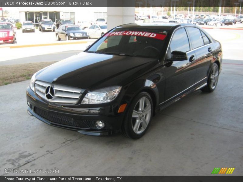 Black / Black 2010 Mercedes-Benz C 300 Sport