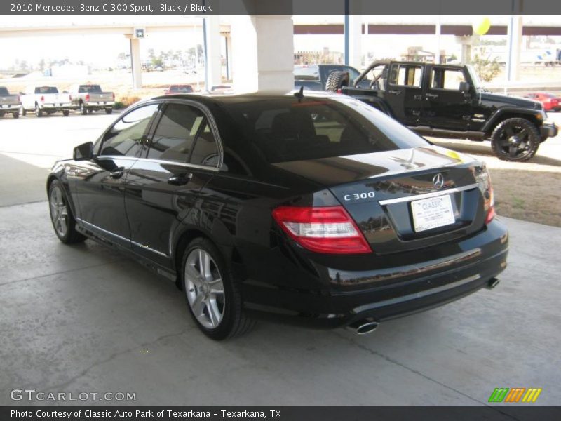 Black / Black 2010 Mercedes-Benz C 300 Sport