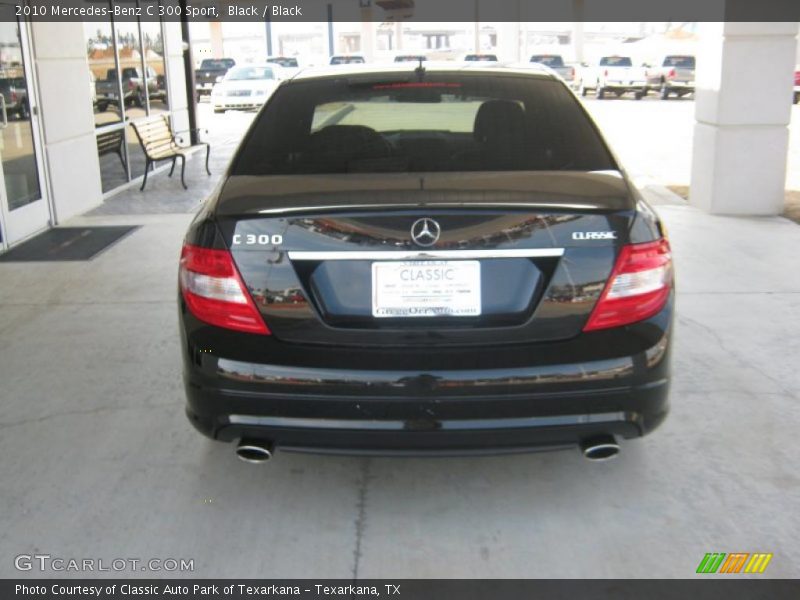 Black / Black 2010 Mercedes-Benz C 300 Sport