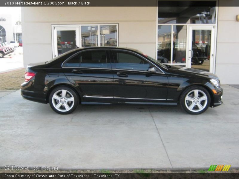 Black / Black 2010 Mercedes-Benz C 300 Sport