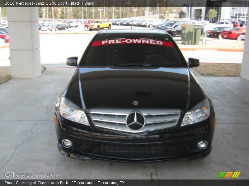 Black / Black 2010 Mercedes-Benz C 300 Sport
