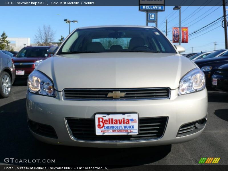 Gold Mist Metallic / Neutral 2010 Chevrolet Impala LT