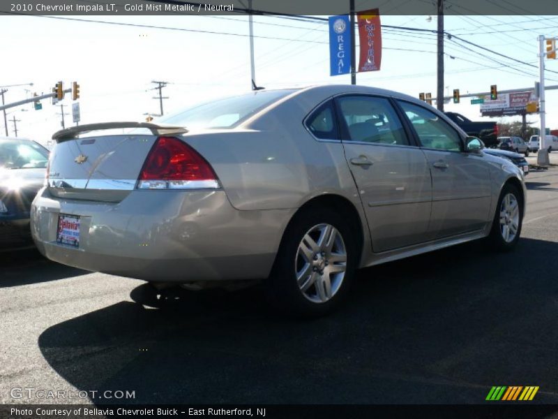 Gold Mist Metallic / Neutral 2010 Chevrolet Impala LT