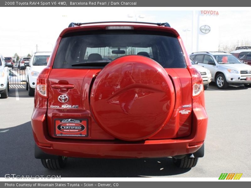 Barcelona Red Pearl / Dark Charcoal 2008 Toyota RAV4 Sport V6 4WD