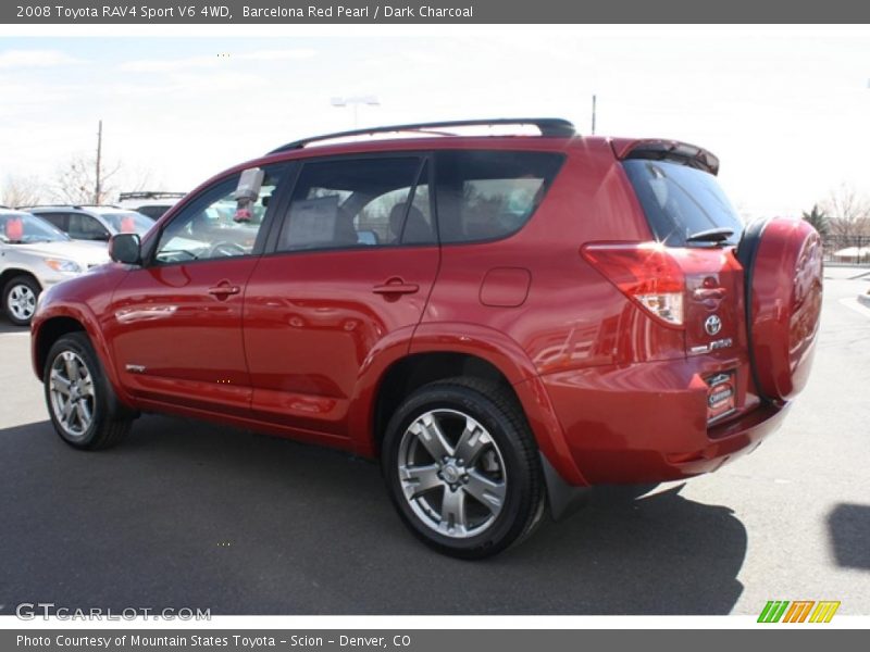 Barcelona Red Pearl / Dark Charcoal 2008 Toyota RAV4 Sport V6 4WD