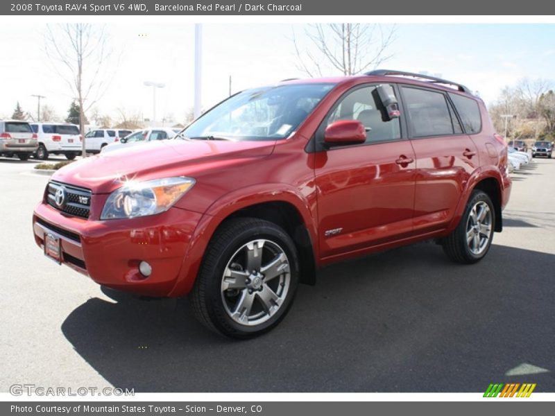 Barcelona Red Pearl / Dark Charcoal 2008 Toyota RAV4 Sport V6 4WD