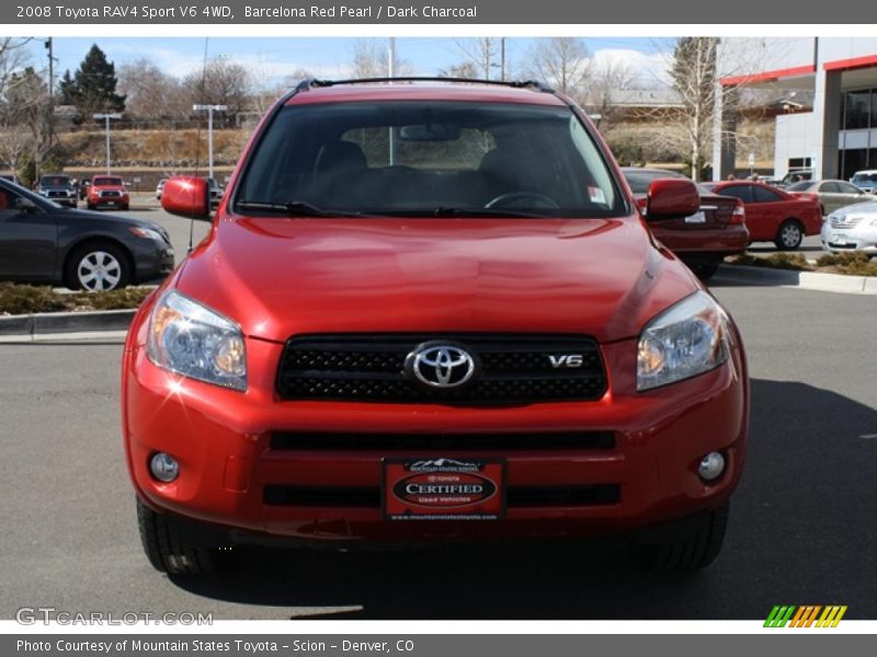 Barcelona Red Pearl / Dark Charcoal 2008 Toyota RAV4 Sport V6 4WD