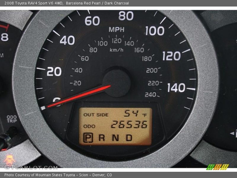 Barcelona Red Pearl / Dark Charcoal 2008 Toyota RAV4 Sport V6 4WD