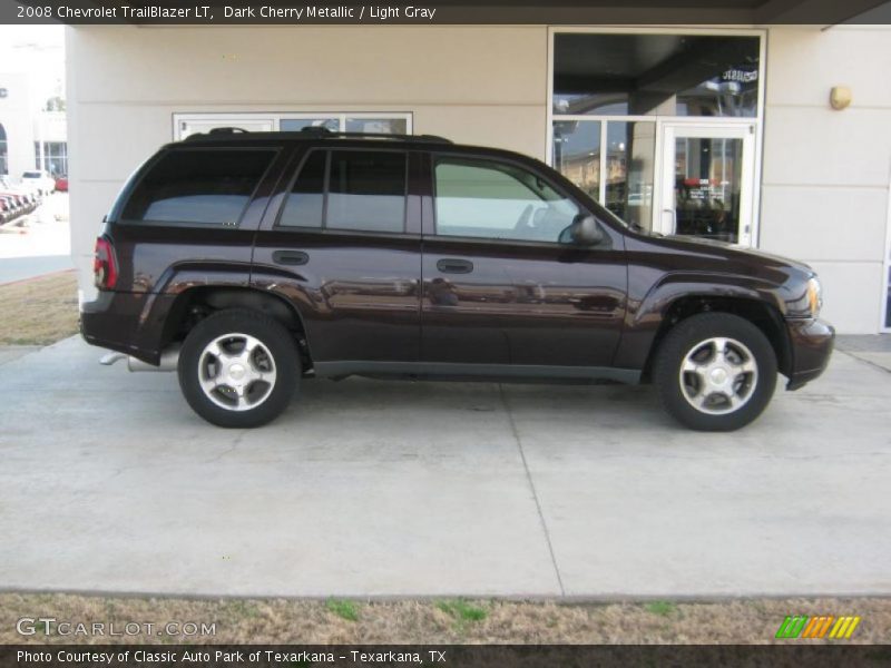 Dark Cherry Metallic / Light Gray 2008 Chevrolet TrailBlazer LT